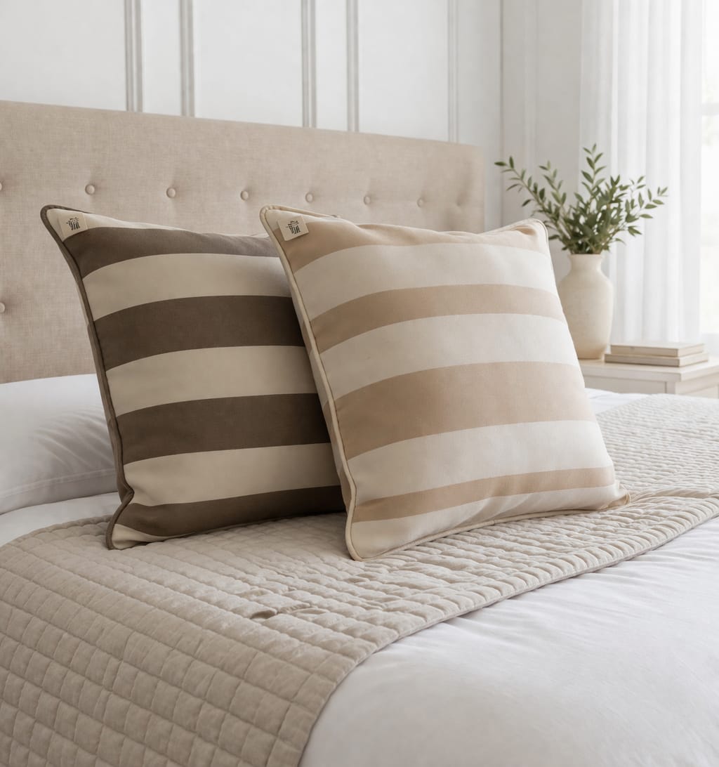 Cojín Decorativo Raya Neutra