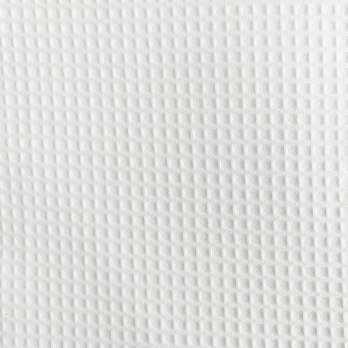 Cubrecama 3 pzas. Waffle 50% Algodón/50% Poliéster King Blanco