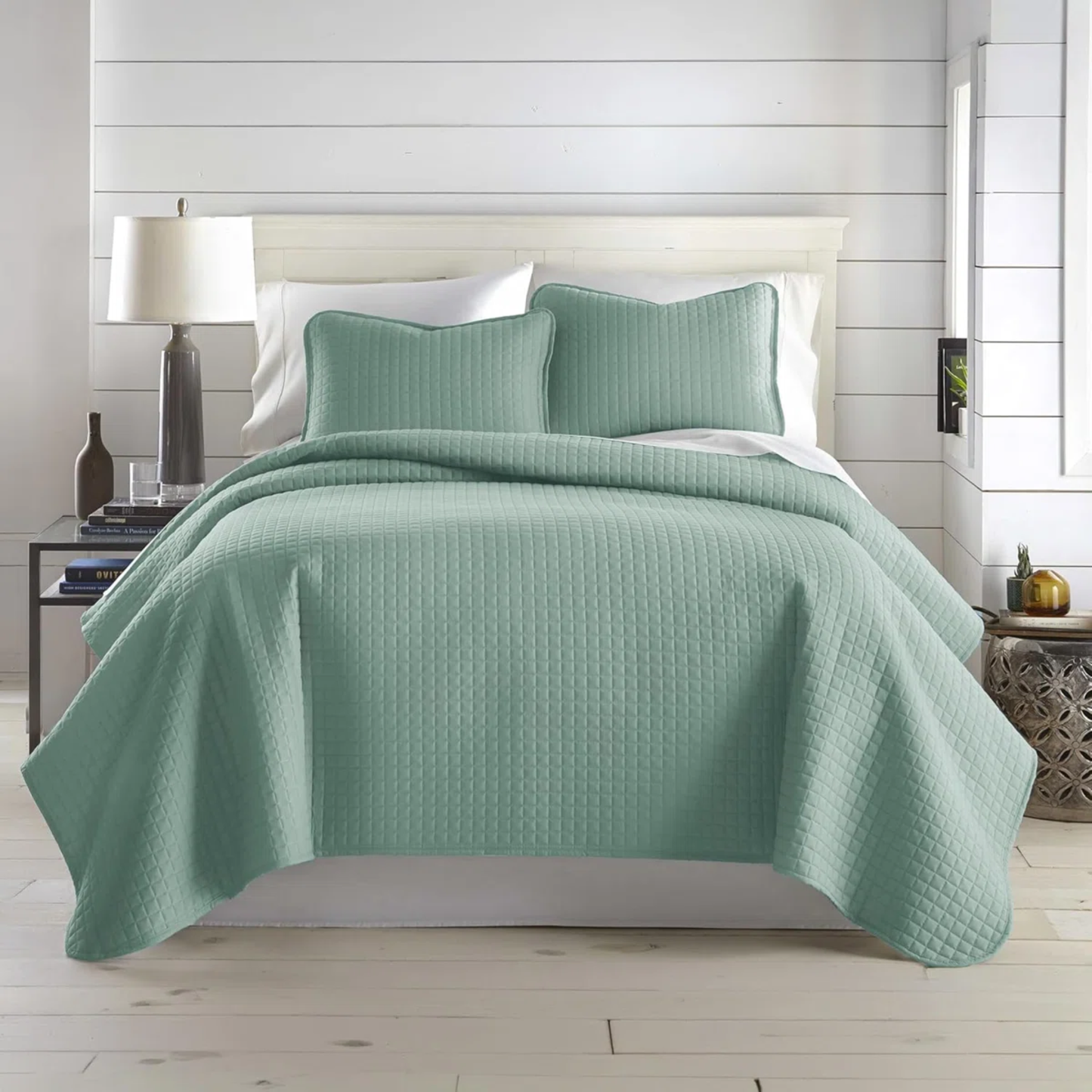 Colcha 3 piezas Southshore King Azul Acero