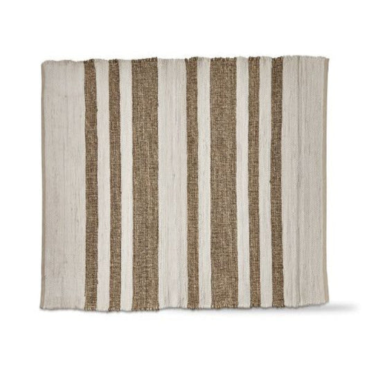 Alfombra de área RUG Tai Stripe Blanca 4X6 pies
