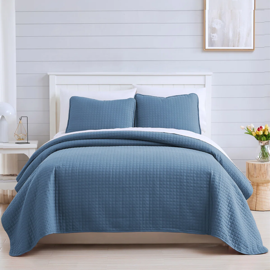 Colcha 2 piezas Southshore Twin Coronet Azul