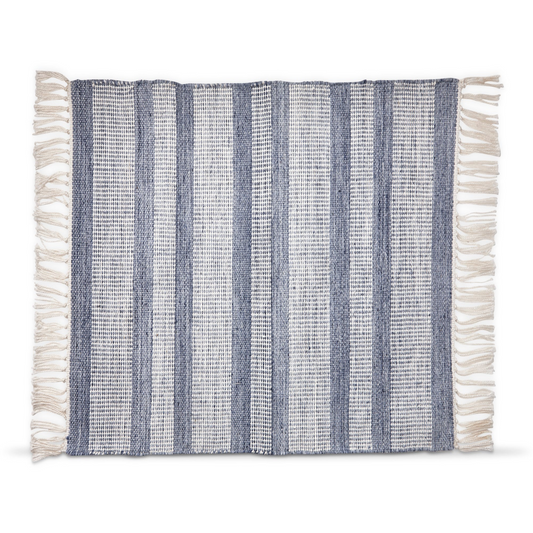 Alfombra de área Augustine Stripe PET tejida 36x24 pulgadas