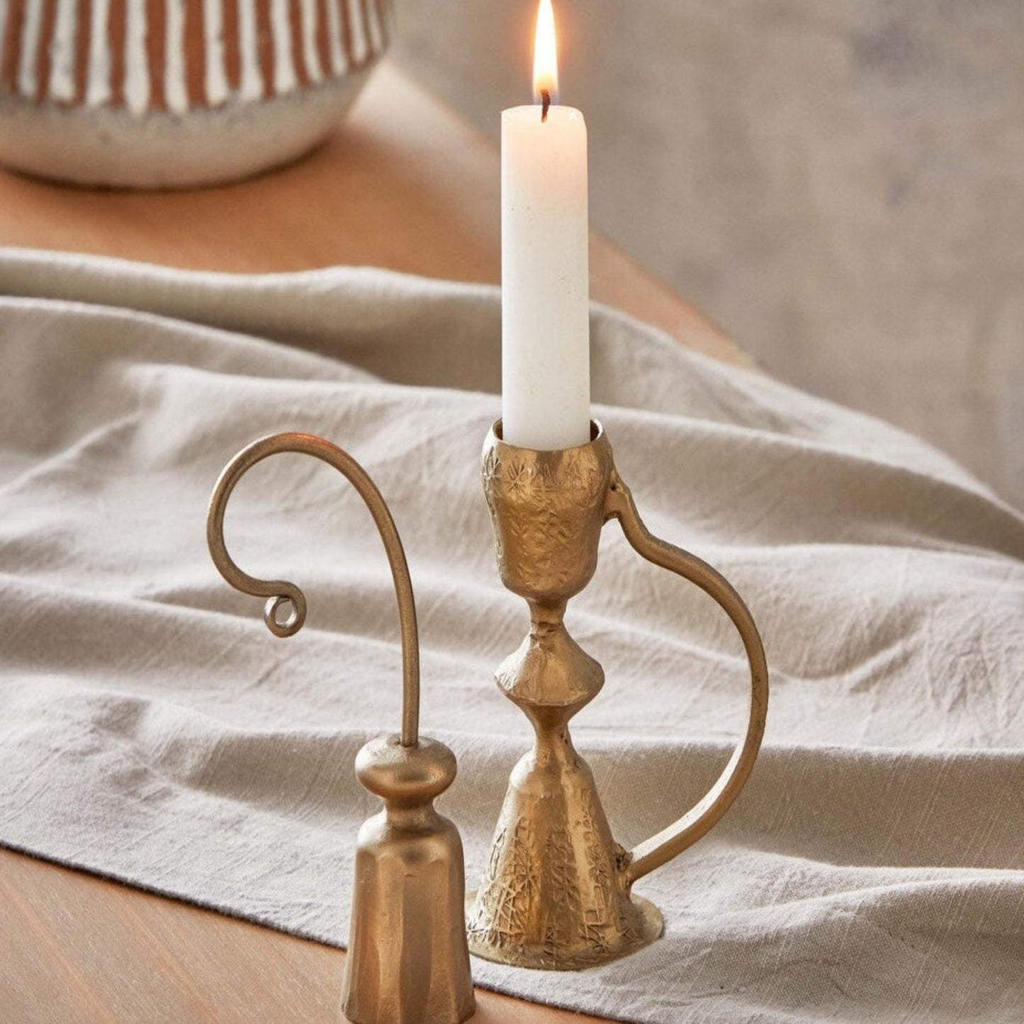Candelabro Taza Taper con Asa