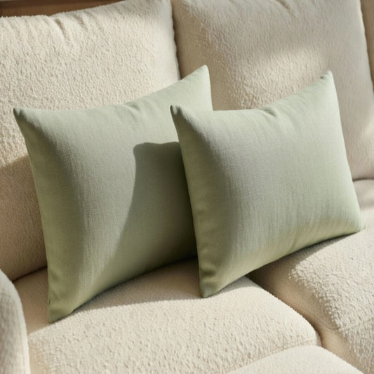Cojín decorativo rectangular verde 50x30cm